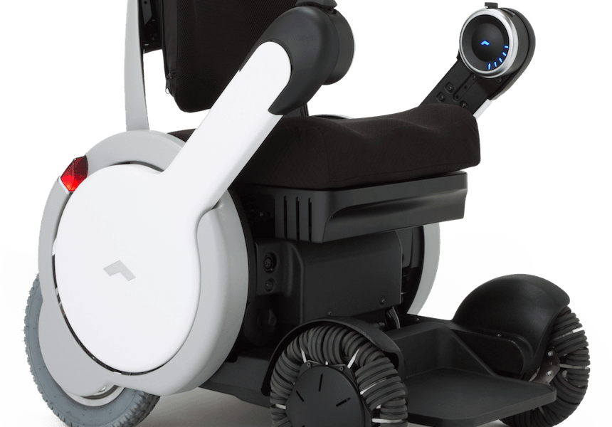 Modern electric mobility scooter with an intuitive joystick control and a comfortable seat.