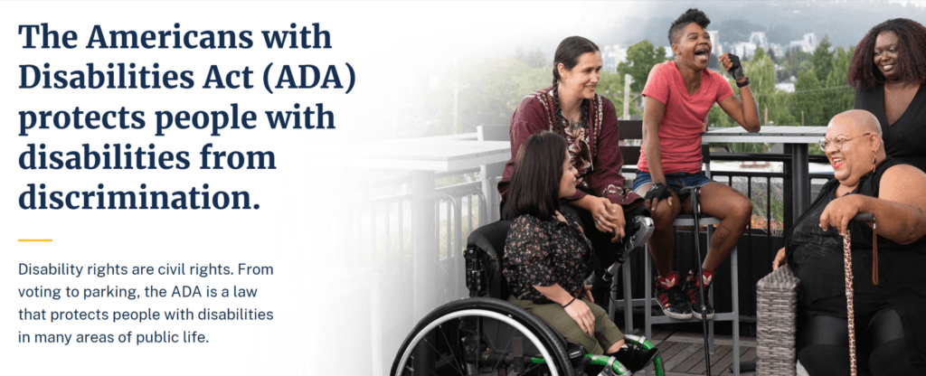 a group of diverse individuals with disabilities, sitting together